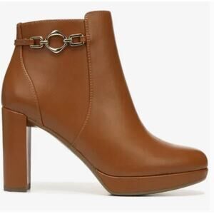 Naturalizer Berri Boots 10 Tan NWOT Heel Ankle Booties Capsule Minimalist